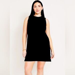 Vintage Look Sleeveless Black Mini Dress Size XXL